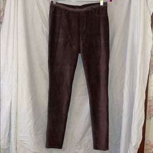 NWT MeMoi brown corduroy leggings